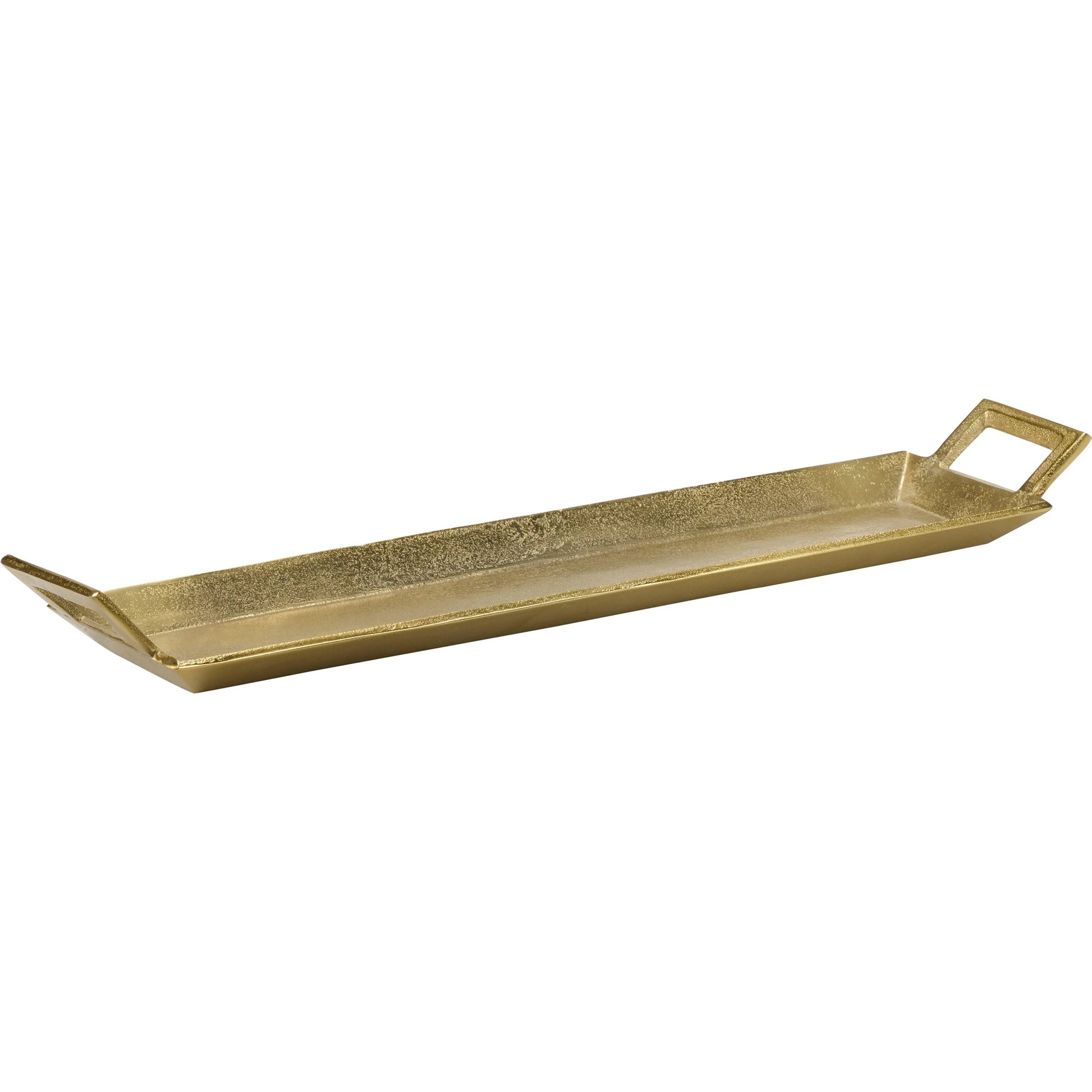 Rectangle Tray by Wildwood in gold and textured brass. Made from unique in a modern style.