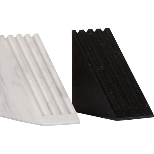 Osborne Bookends by Wildwood in natural black, natural white. Made from unique in a unique style.