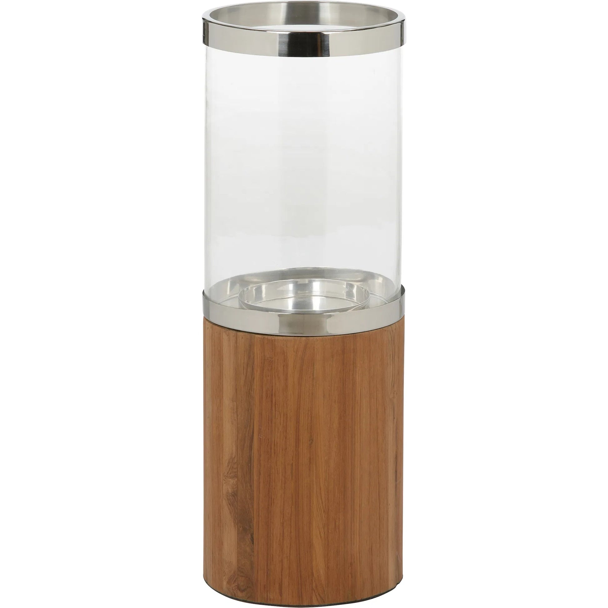 Muskoka Candle Holder by Wildwood in brown, silver and natural, polished nickel, clear. Made from unique in a transitional style.