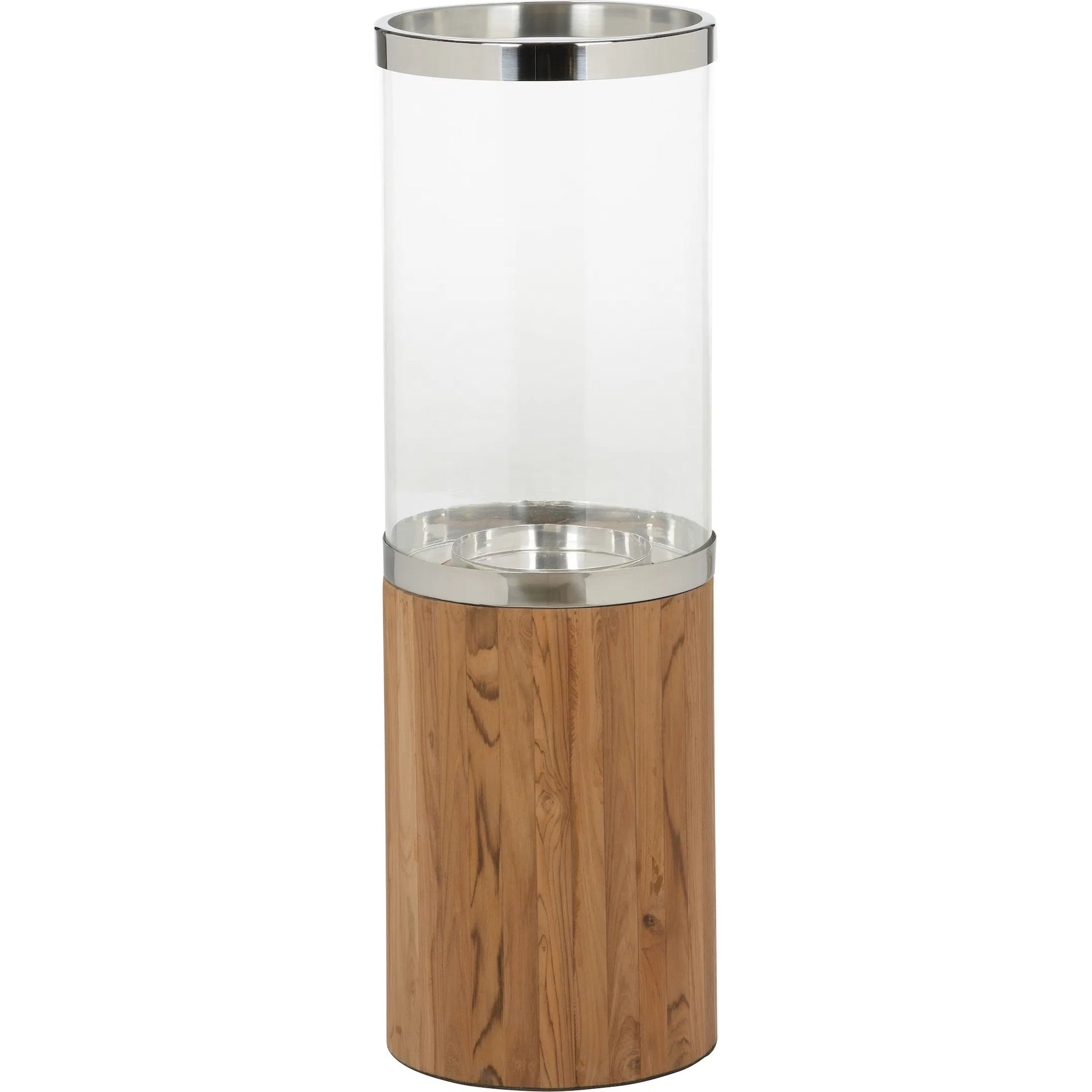 Muskoka Candle Holder by Wildwood in brown, silver and natural, polished nickel, clear. Made from unique in a transitional style.