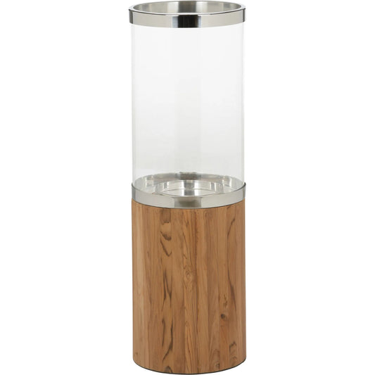 Muskoka Candle Holder by Wildwood in brown, silver. Made from unique in a unique style.
