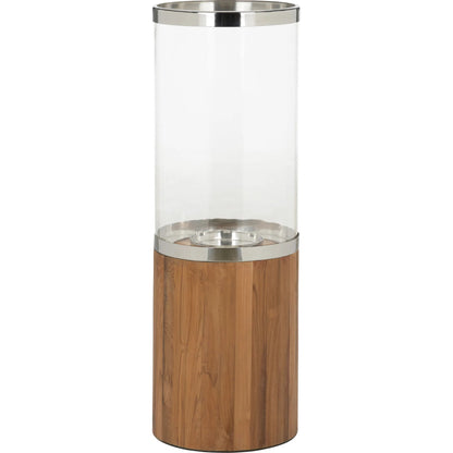 Muskoka Candle Holder by Wildwood in brown, silver and natural, polished nickel, clear. Made from unique in a transitional style.