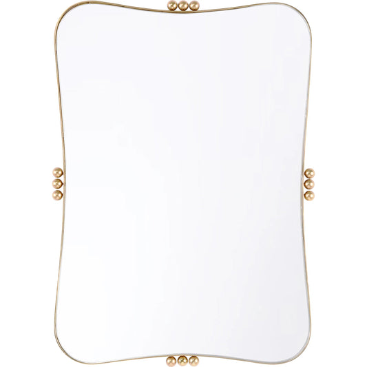 Rialto Mirror by Wildwood in gold. Made from unique in a unique style.