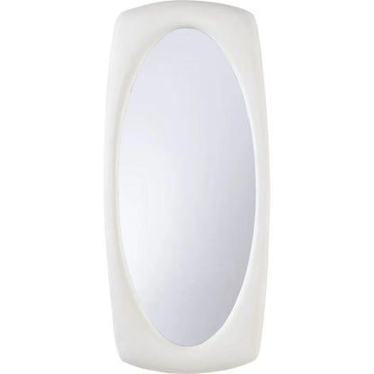 Gaudi Mirror by Wildwood in white, cream and white gesso, clear, plain. Made from unique in a unique style.