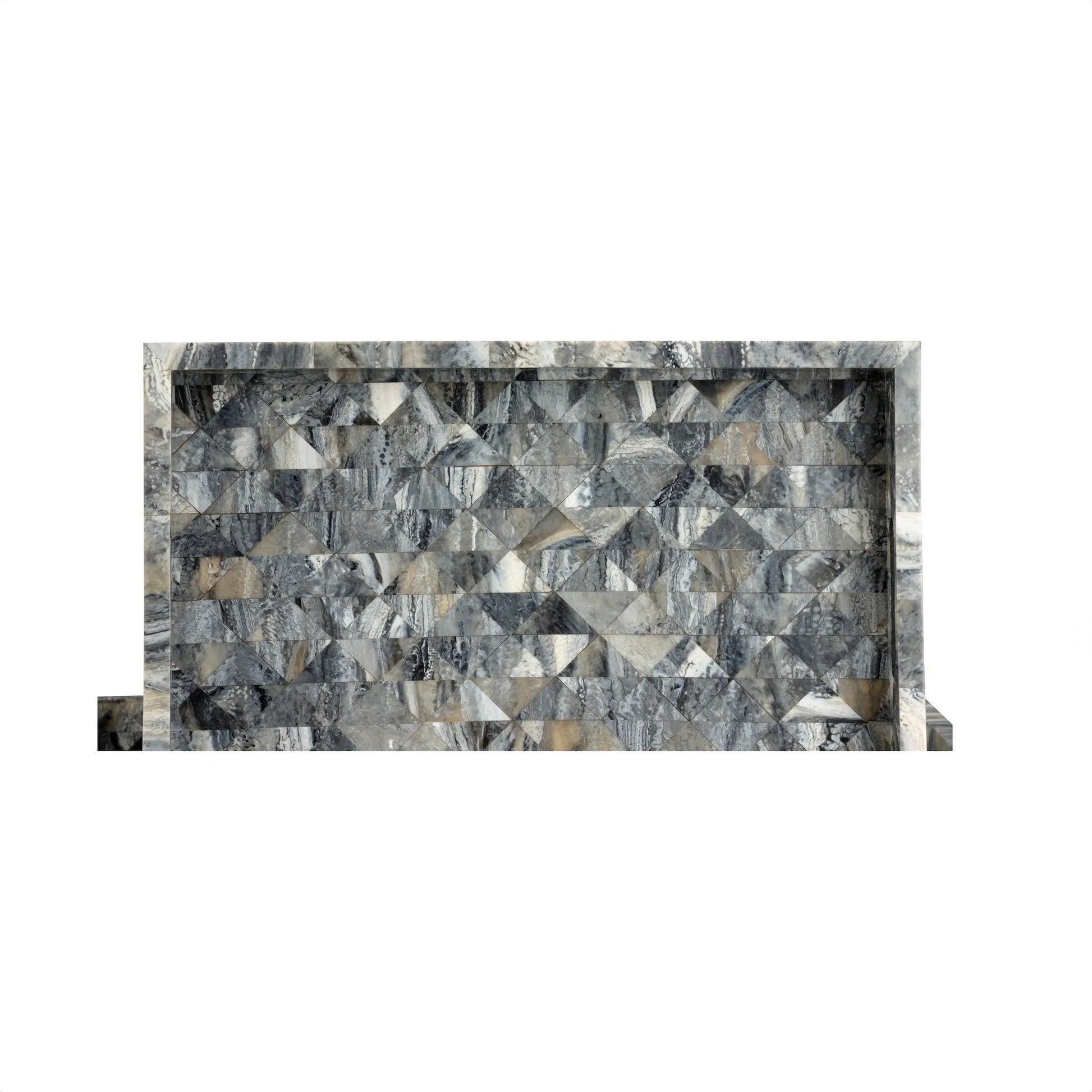 Greer Tray by Wildwood in gray and natural gray. Made from unique in a eclectic & global style.