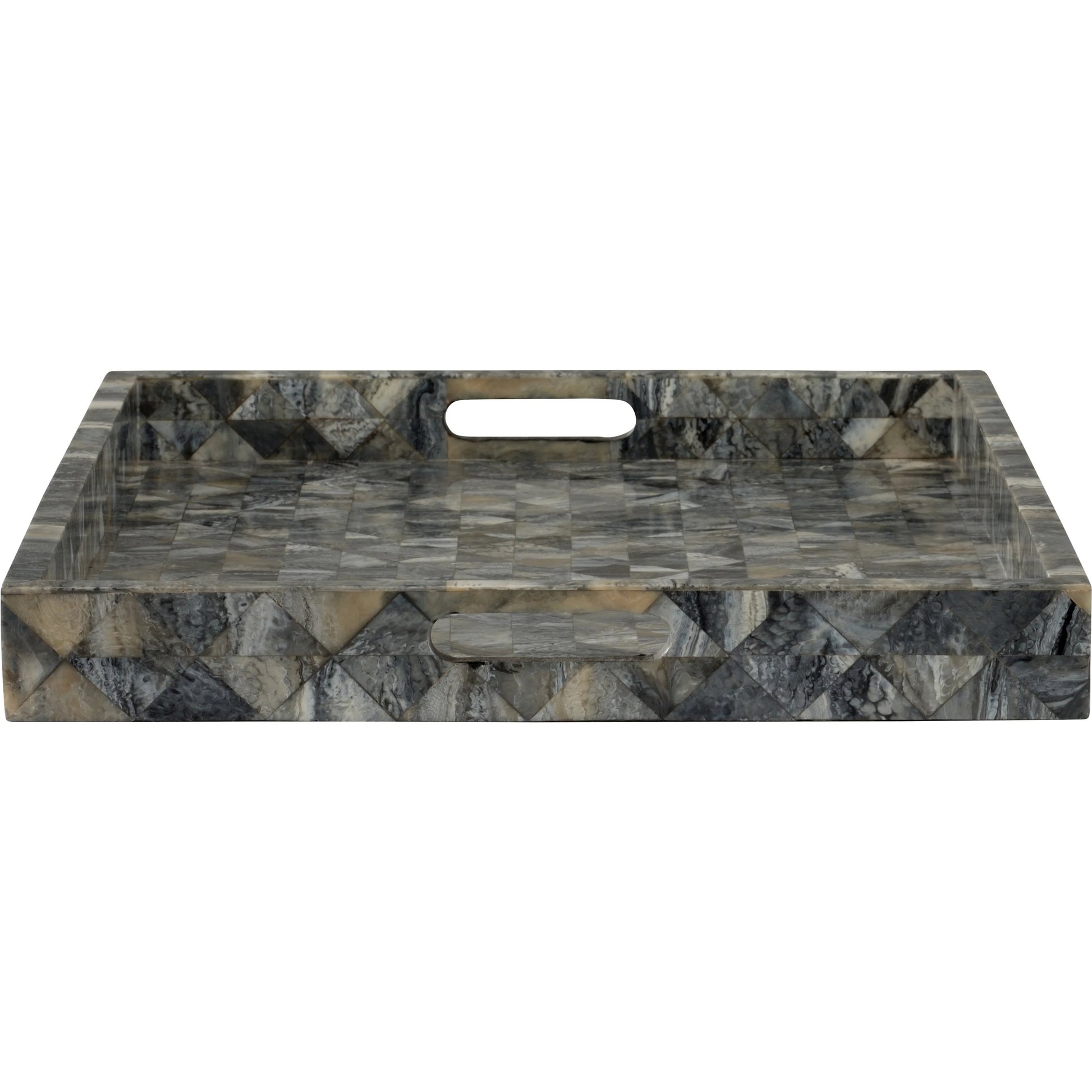 Greer Tray by Wildwood in gray and natural gray. Made from unique in a eclectic & global style.