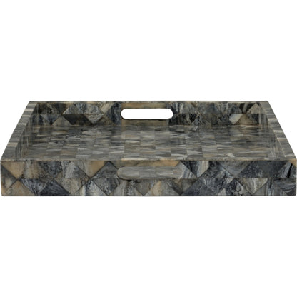 Greer Tray by Wildwood in gray and natural gray. Made from unique in a eclectic & global style.