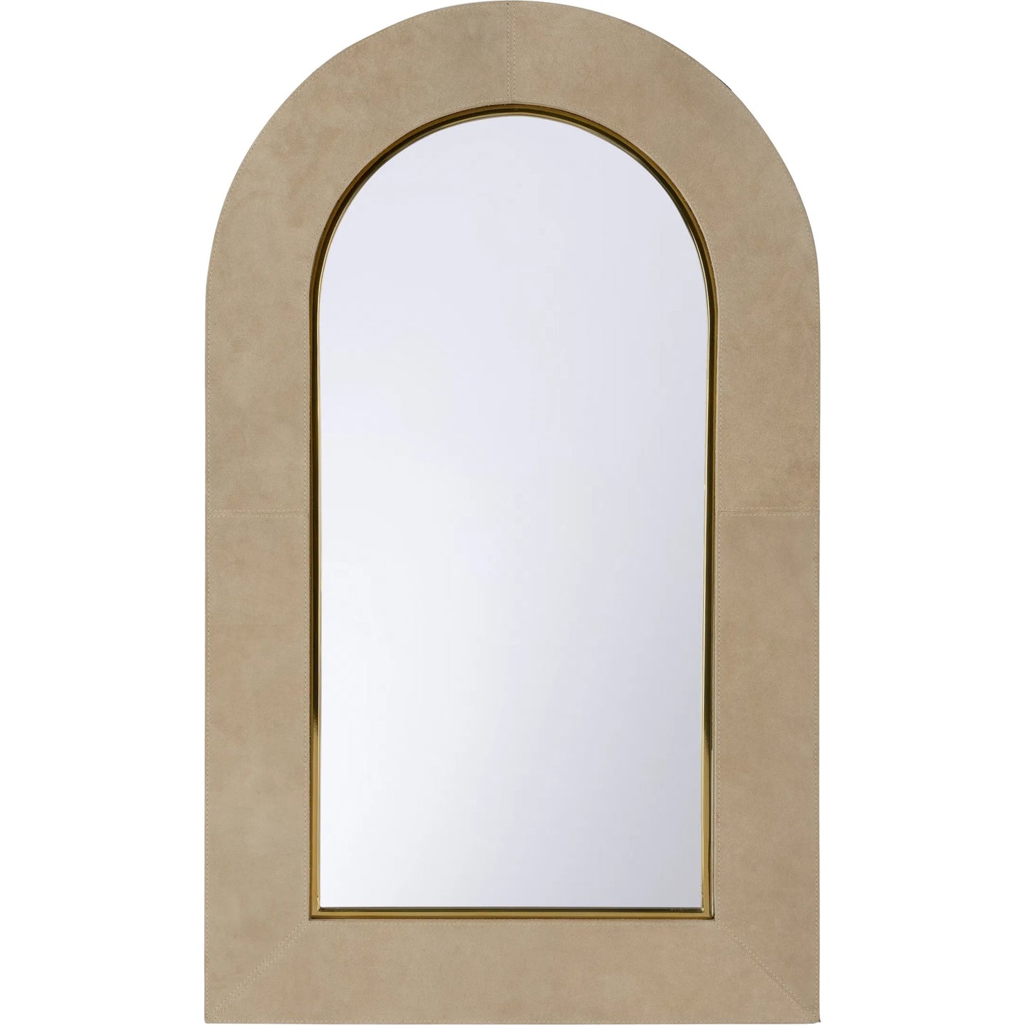 001 SI-2387983 | Primary Silo | Harrison Mirror by Wildwood in taupe, polished brass, clear. Made from unique in a transitional style.