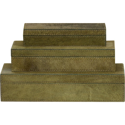 Floyd Boxes by Wildwood in green. Made from unique in a traditional style.