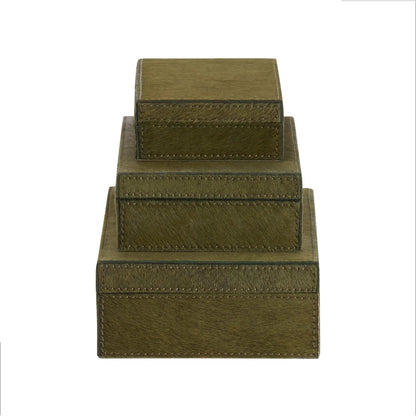 Floyd Boxes by Wildwood in green. Made from unique in a traditional style.