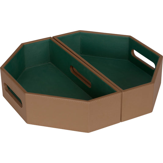Burke Tray by Wildwood in brown, green. Made from unique in a traditional style.