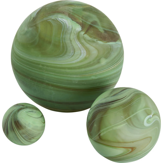 Cleo Orb by Wildwood in green swirl. Made from unique in a unique style.