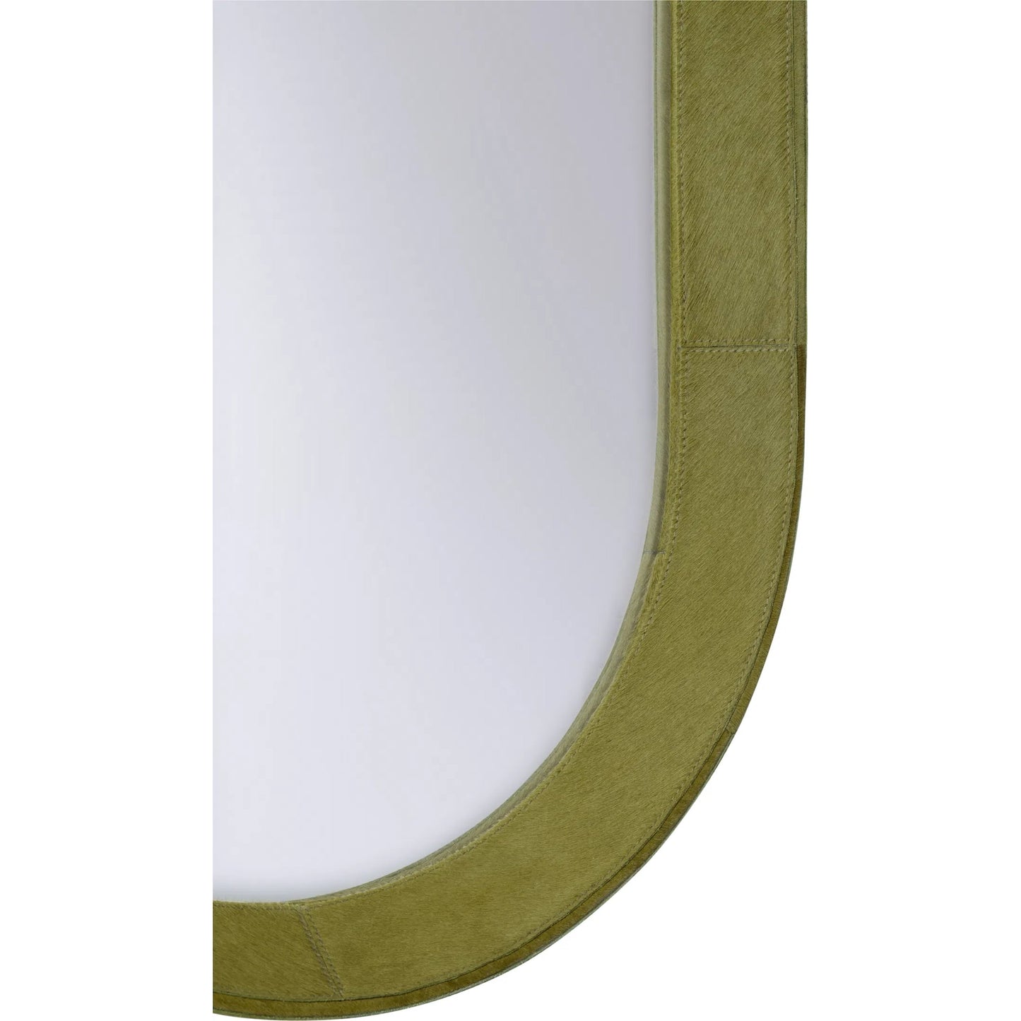 003 SI-2387971 | Closeup | Floyd Mirror by Wildwood in green, clear. Made from unique in a transitional style.