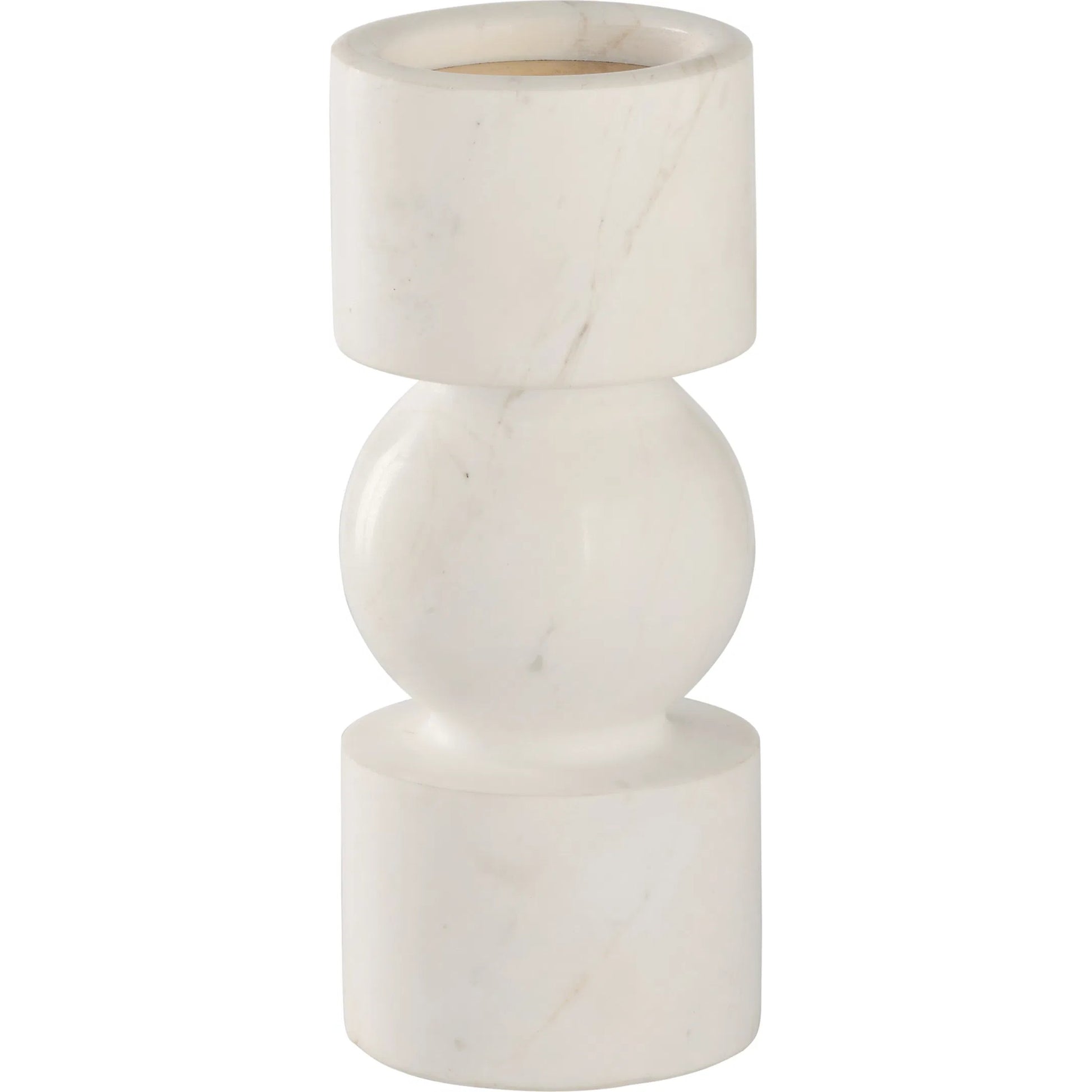 Harper Candleholder by Wildwood in natural white, amber. Made from unique in a transitional style.