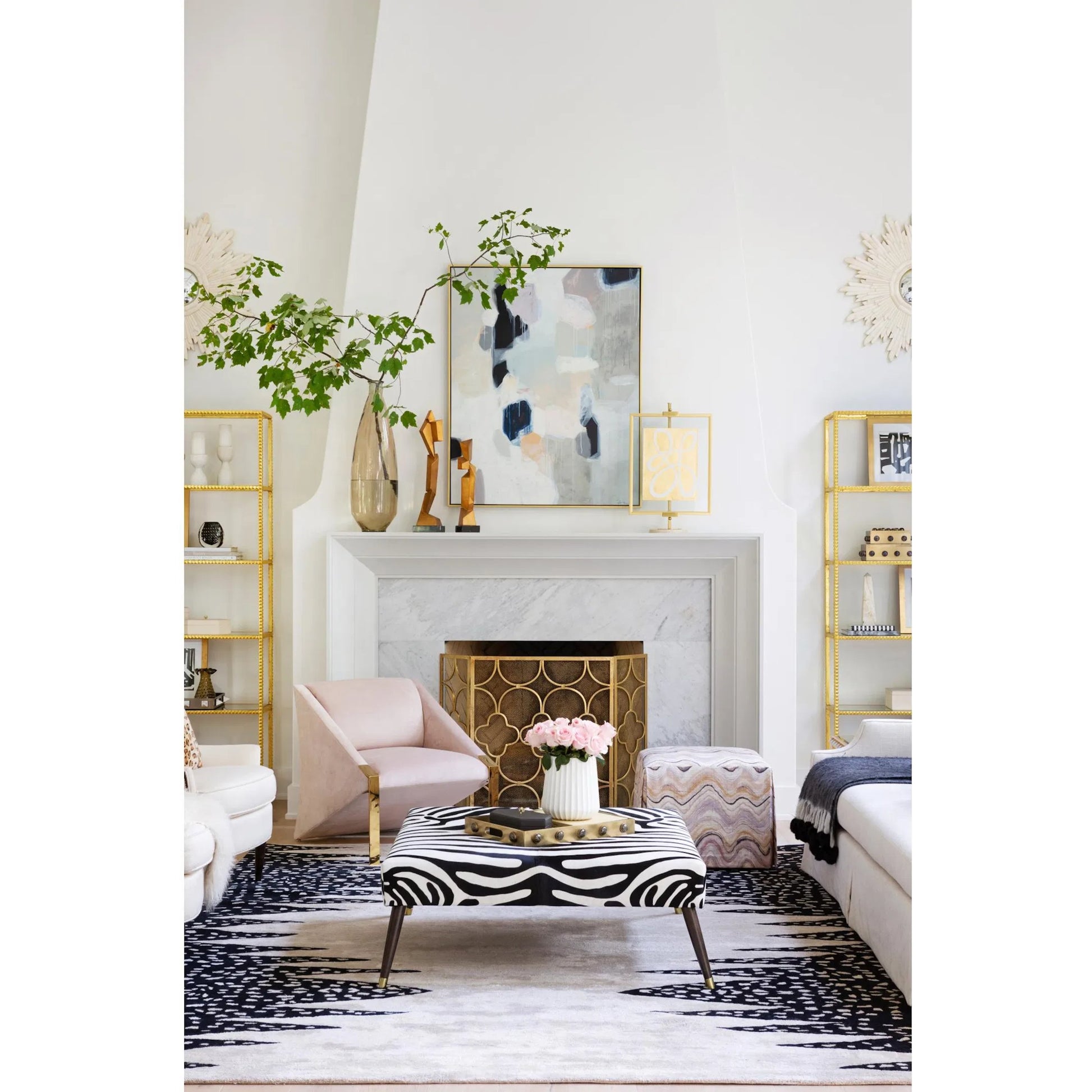 Cashmere Art Canvas I by Global Views. Made from canvas, frame is polyethylene in a eclectic & global style.