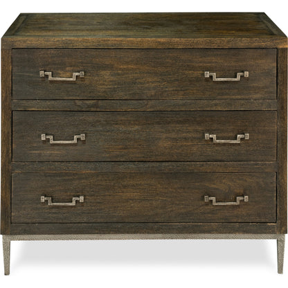 Bauhaus Chest of Drawers by Sarreid Ltd. in gray and mango. Made from mango, iron in a cottage & farmhouse style.