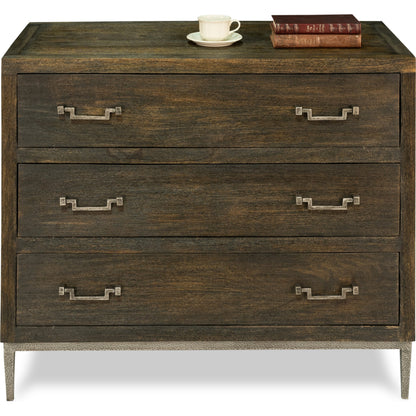 Bauhaus Chest of Drawers by Sarreid Ltd. in gray and mango. Made from mango, iron in a cottage & farmhouse style.