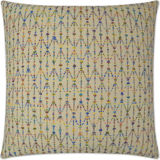 Atomic Pillow by DV Kap Home in confetti. Made from 63% cotton, 37% polyester in a unique style.