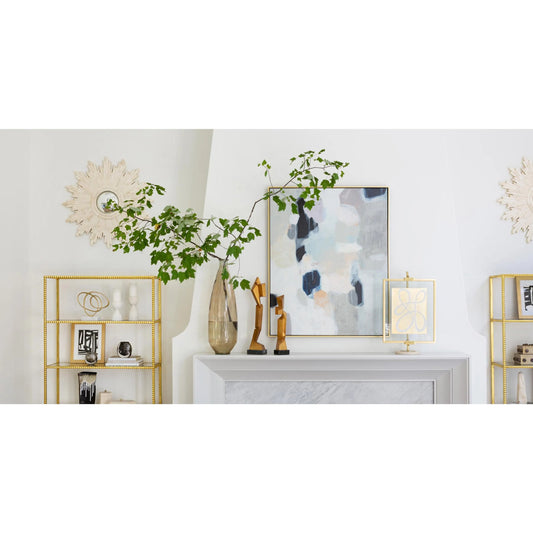 Cashmere Art Canvas I by Global Views. Made from canvas, frame is polyethylene in a eclectic & global style.