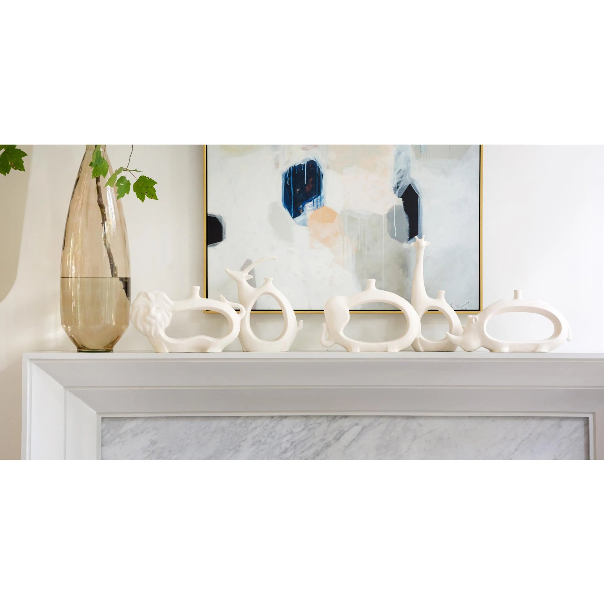 Cashmere Art Canvas I by Global Views. Made from canvas, frame is polyethylene in a eclectic & global style.