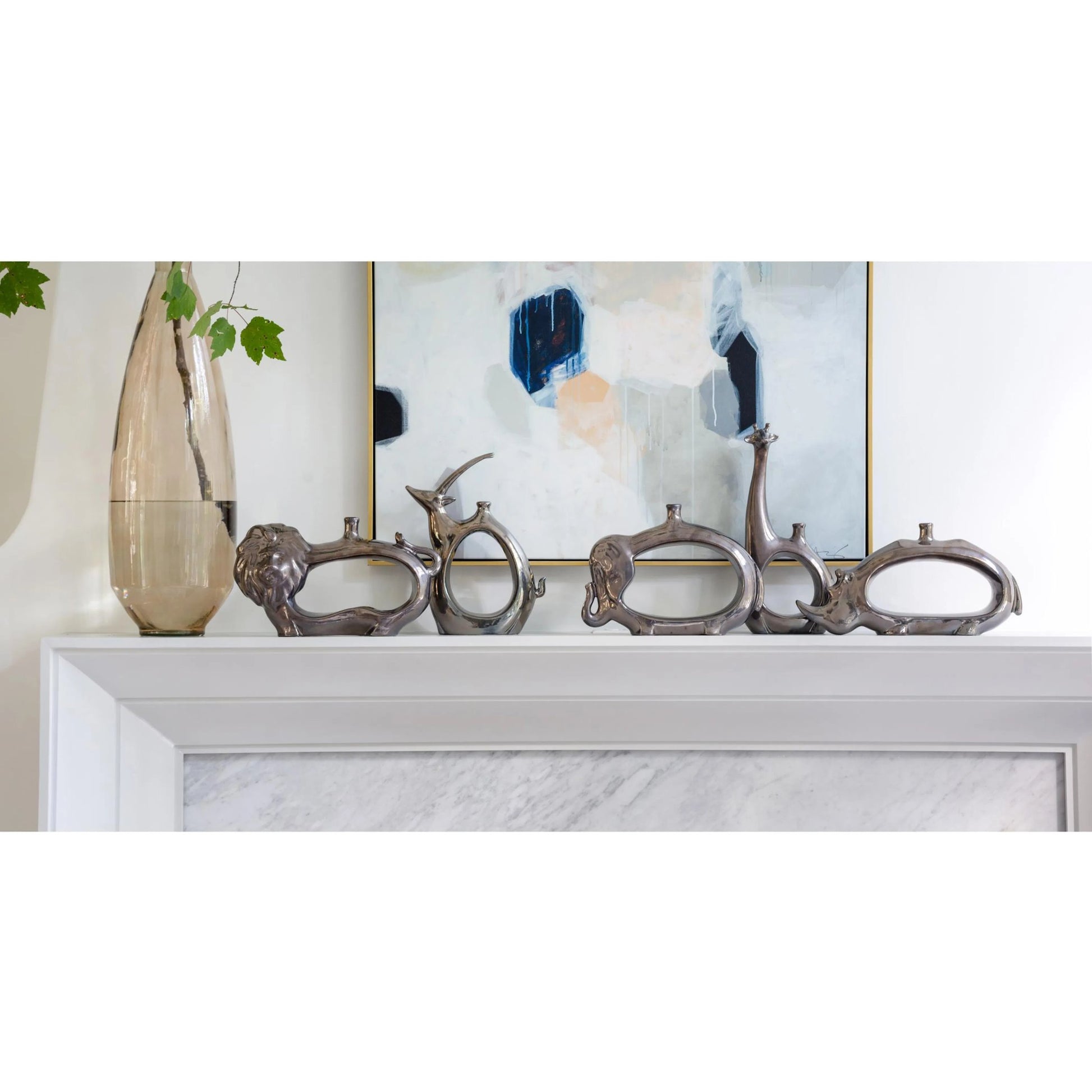 Cashmere Art Canvas I by Global Views. Made from canvas, frame is polyethylene in a eclectic & global style.