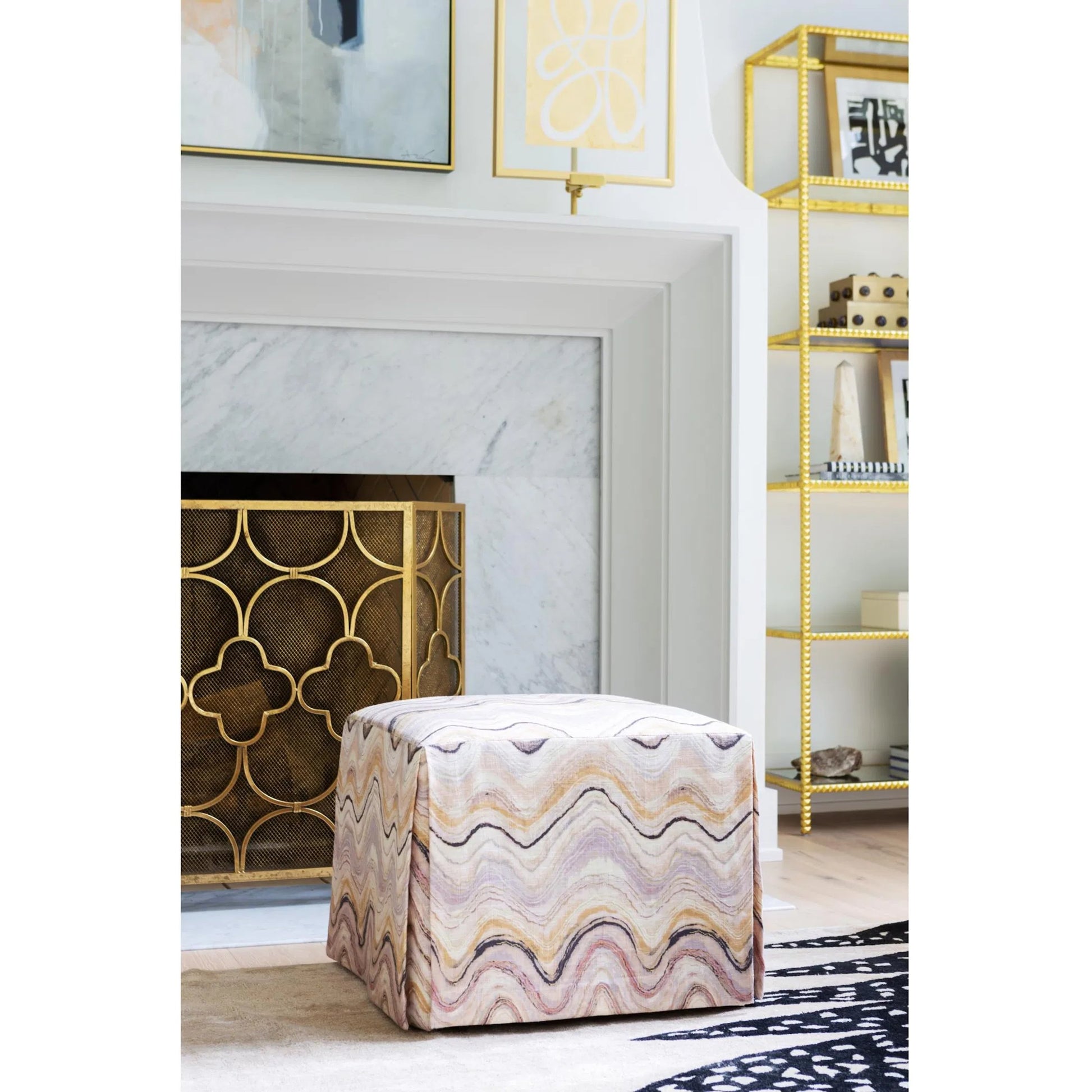 Cashmere Art Canvas I by Global Views. Made from canvas, frame is polyethylene in a eclectic & global style.