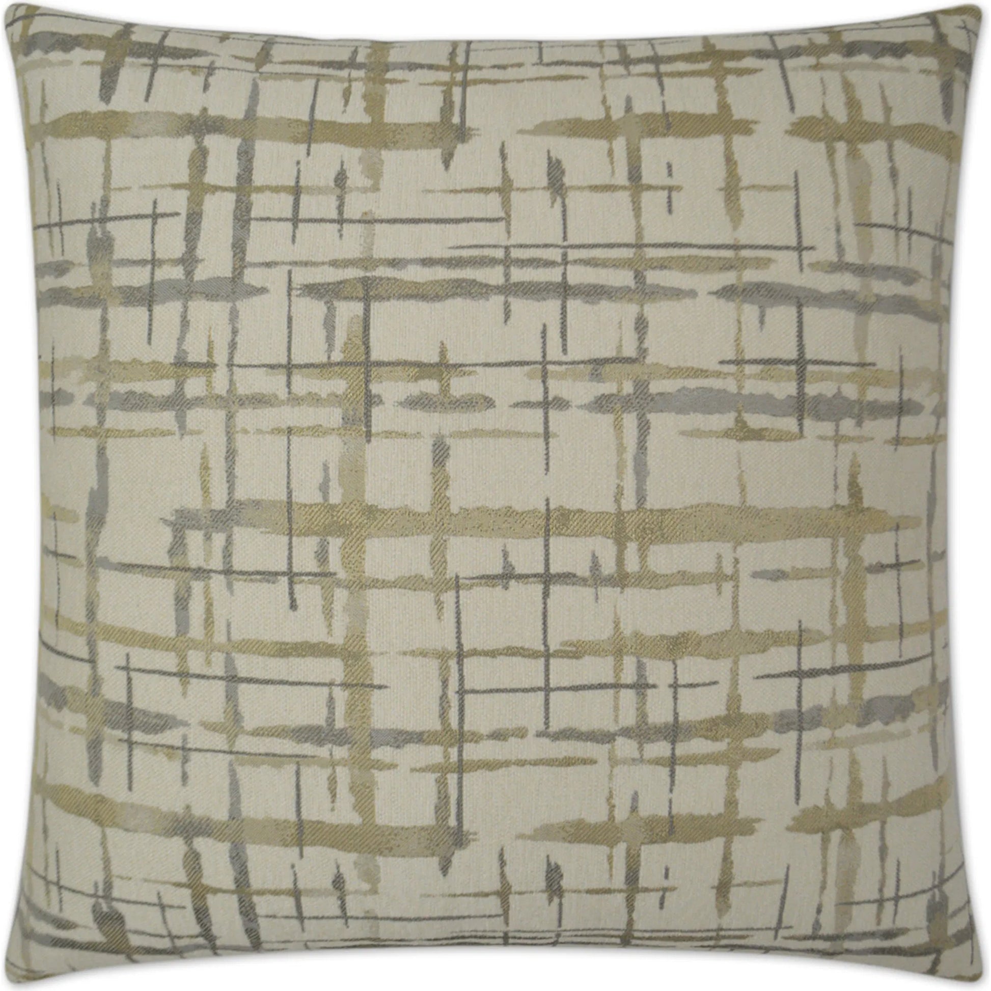 Protraction Pillow by DV Kap Home in pewter. Made from 72% polyester, 28% cotton in a transitional style.