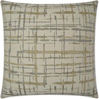 Protraction Pillow by DV Kap Home in pewter. Made from 72% polyester, 28% cotton in a transitional style.