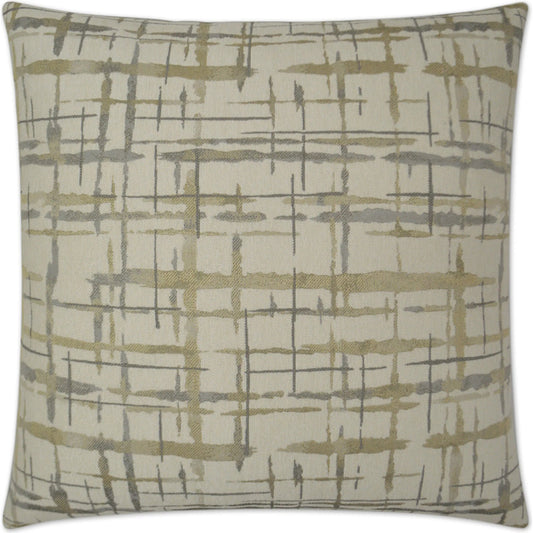 Protraction Pillow by DV Kap Home in pewter. Made from 72% polyester, 28% cotton in a unique style.