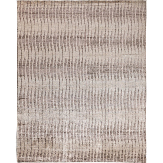 Bamboo Silk 3053 Rug by Exquisite Rugs in beige, brown. Made from bamboo silk in a unique style.