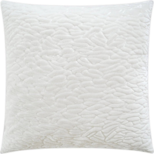 Callard Pillow by DV Kap Home in snow. Made from 100% polyester in a unique style.