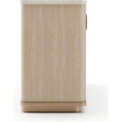 Rhythm Sideboard by Caracole in oak, linen and sun drenched oak. Made from oak in a transitional style.