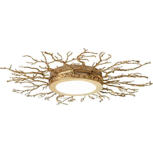 Twig Ceiling Fixture by Global Views. Made from brass in a modern style.