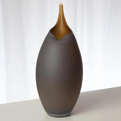 Frosted Vase by Global Views. Made from glass in a modern style.