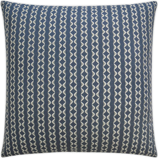 Notch Pillow by DV Kap Home. Made from 43% polyester, 57% cotton base in a unique style.