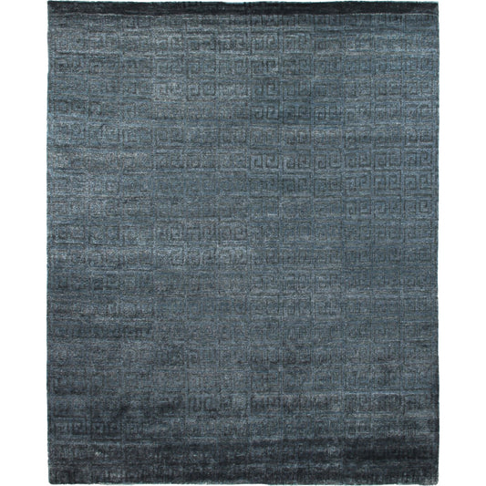 Metro Velvet 3060 Rug by Exquisite Rugs in blue. Made from wool, viscose in a unique style.