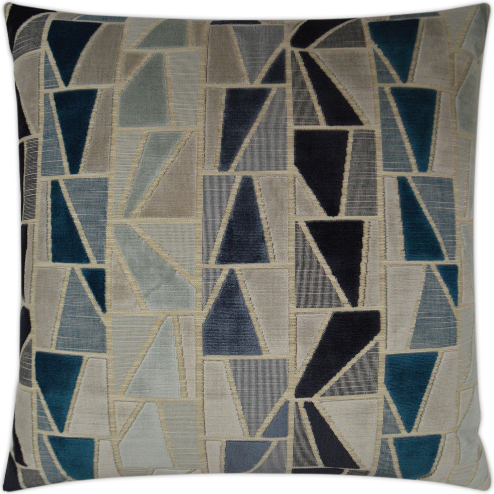 Zander by DV Kap Home in turquoise, teal, mist. Made from 52% viscose, 23% polyester, 11% cotton, 10% acrylic, 4% linen in a modern style.
