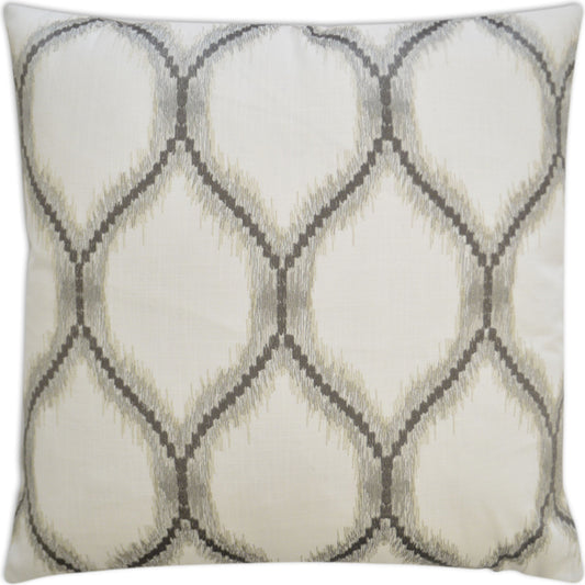 Brookham by DV Kap Home in gray, natural. Made from 52% polyester, 48% cotton, embroidery: 100% rayon in a transitional style.