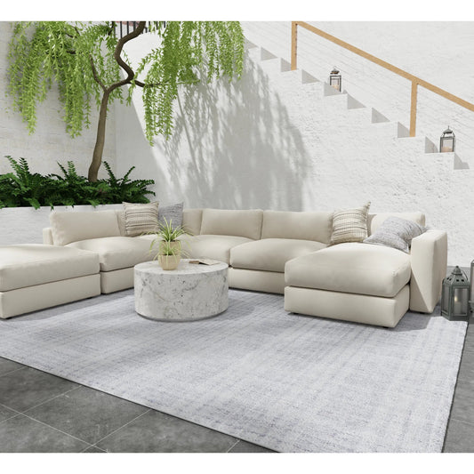 Highview Stripes Rug - T34T8018 by Feizy in gray, ivory. Made from polyester in a unique style.