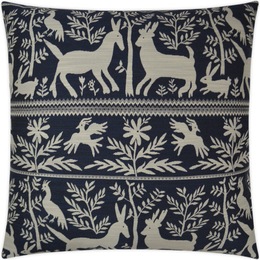 Zola by DV Kap Home in navy, indigo. Made from 70% rayon, 30% polyester in a rustic style.