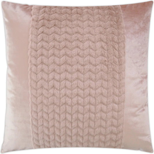 Dainty Band Pillow by DV Kap Home in blush. Made from 50% polyester, 50% cotton in a unique style.