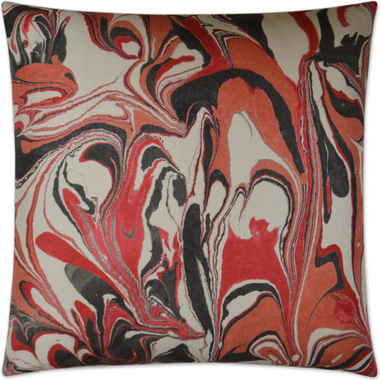 Jada Pillow by DV Kap Home in coral. Made from 100% polyester in a eclectic & global style.