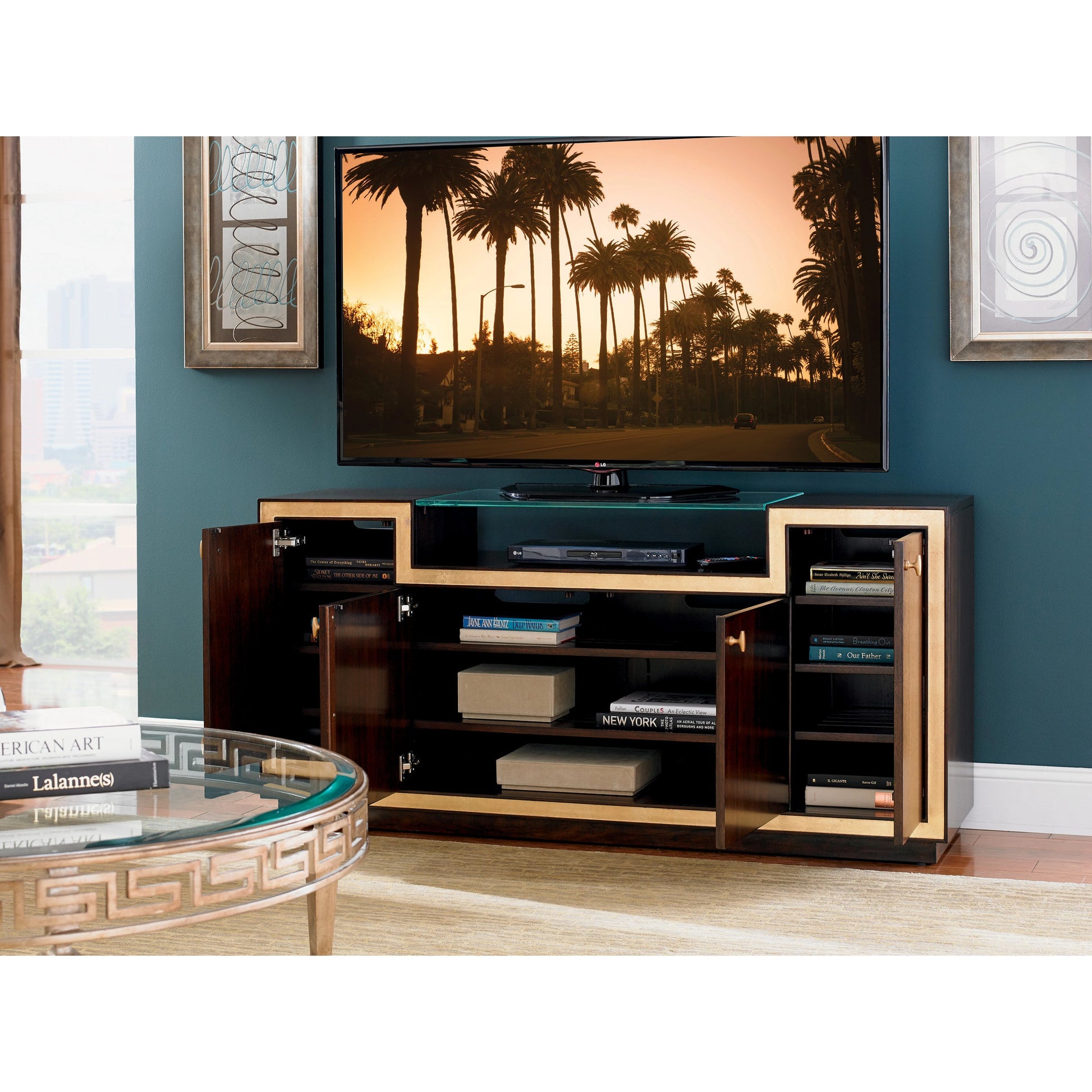 Palisades Media Console by Sligh. Made from unique in a transitional style.