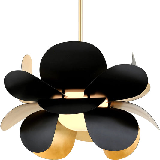 Ginger Chandelier by Corbett. Made from hand crafted iron in a unique style.