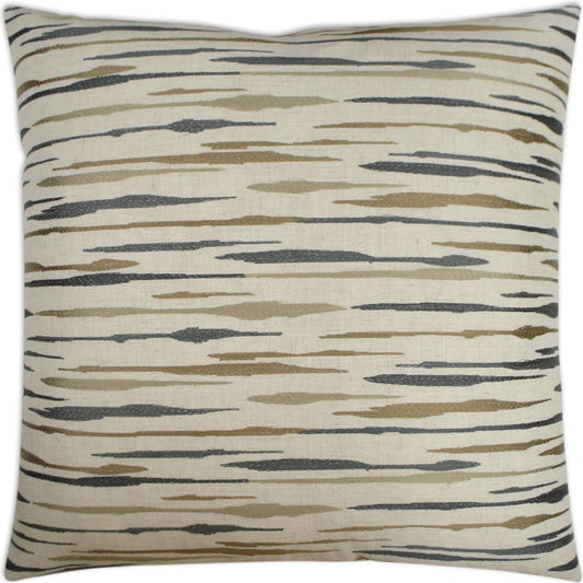 Marcus Pillow by DV Kap Home in flagstone. Made from 78% polyester, 18% rayon, 4% linen in a unique style.