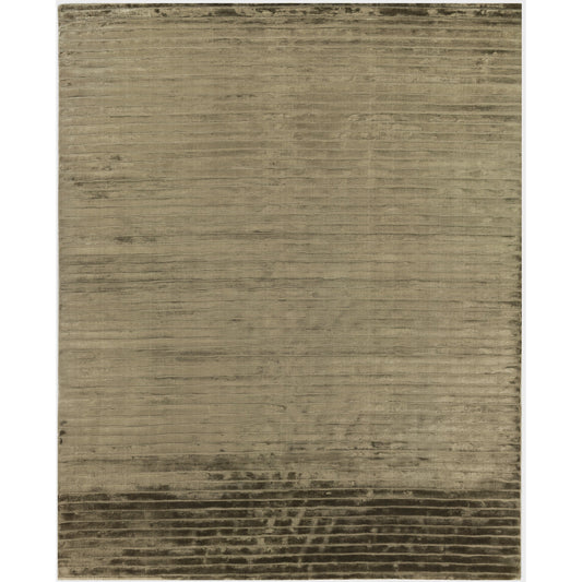 High Low Rug - Khaki by Exquisite Rugs in khaki. Made from viscose, cotton in a unique style.