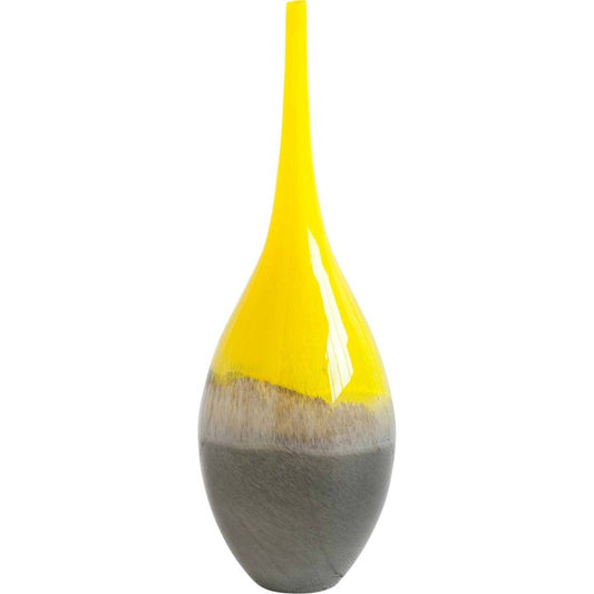 Jasse Ombre Vase by Mercana in yellow. Made from unique in a modern style.