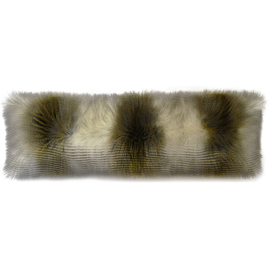 Fur Bolster by DV Kap Home. Made from 100% polyester in a modern style.