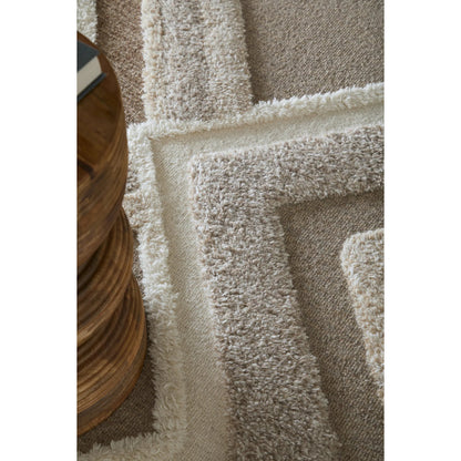 Anica Transitional Geometric ANC8A96F Rug by Feizy in brown, gray, ivory. Made from wool in a unique style.