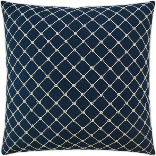 Crossroads by DV Kap Home in navy. Made from 60% polyester, 30% cotton in a transitional style.